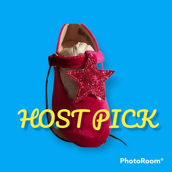 Shoes, Infant Girls Raspberry Mary Jane's - Picture 2 of 11